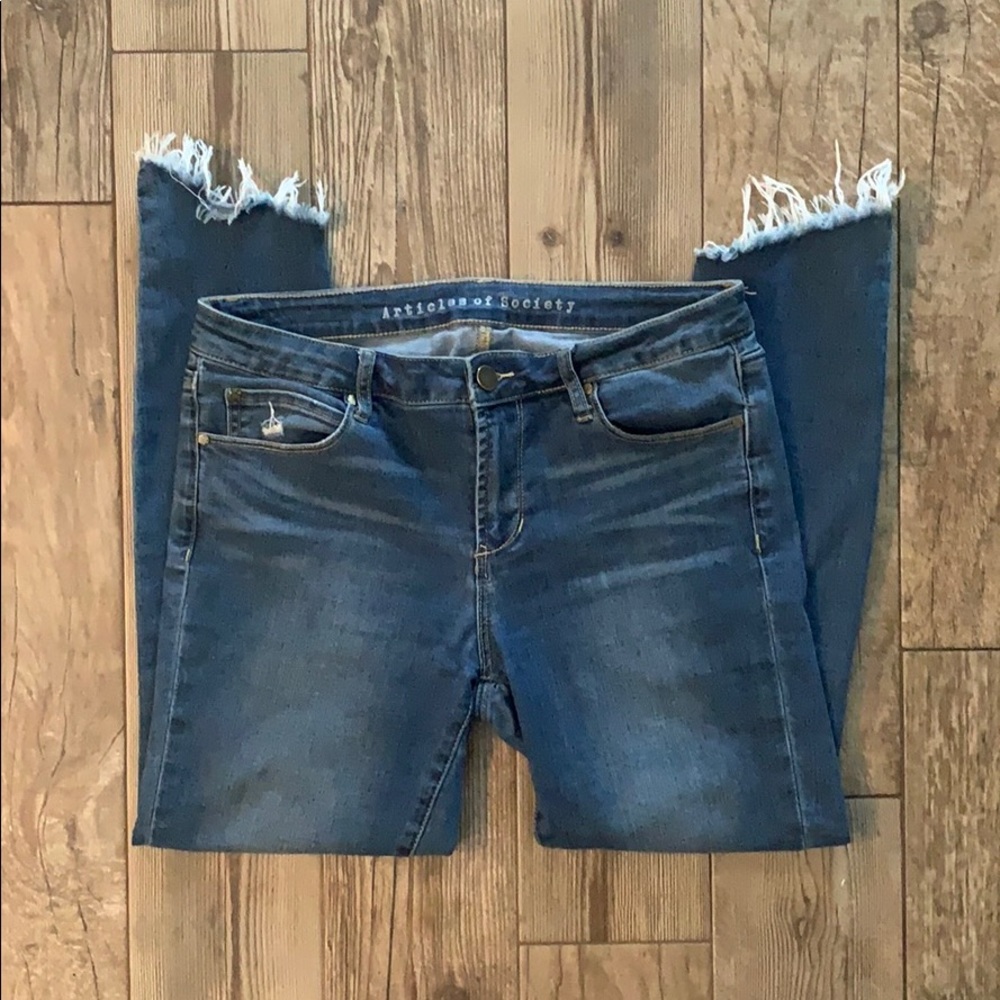 Articles of Society distressed jean